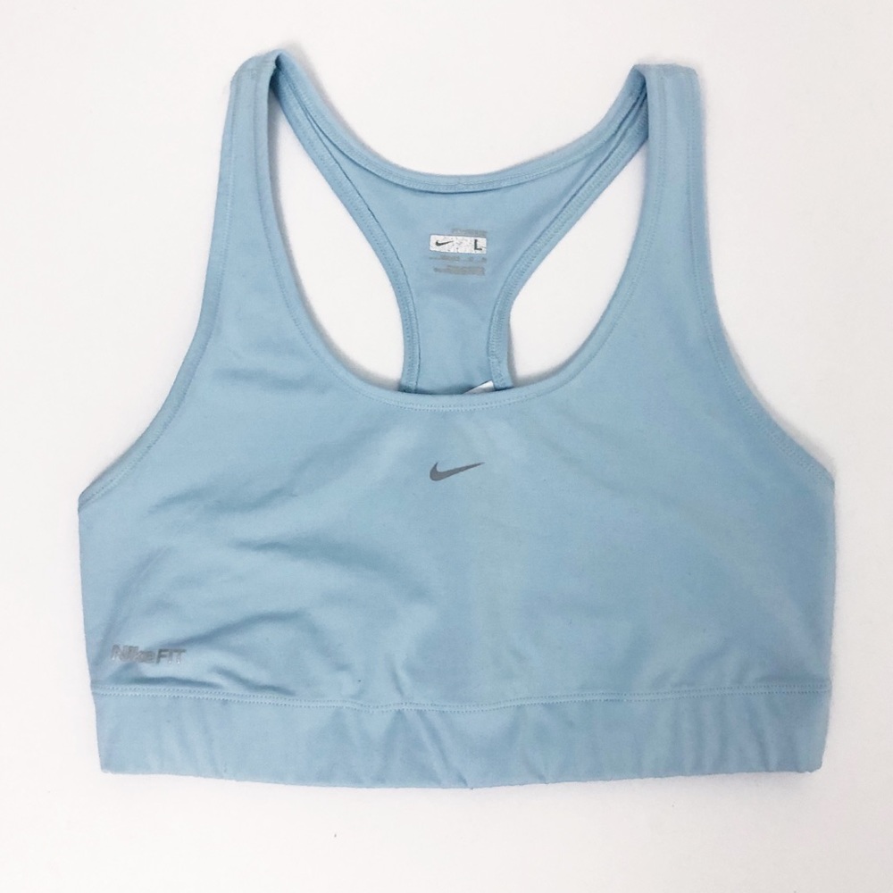 Nike Fit Light Blue Sports Bra L